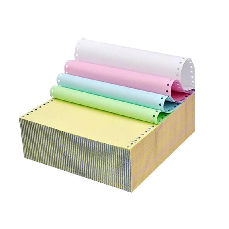 Triple-Part Pin Feed Dot Matrix Printer Paper, Two to Five Parts and Folds