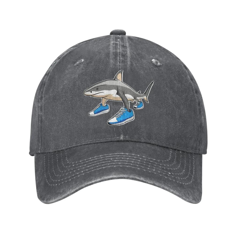 Vintage Tralalero Tralala Italian Brainrot Meme Baseball Caps for Men Women Distressed Denim Sun Cap Adjustable Caps Hat