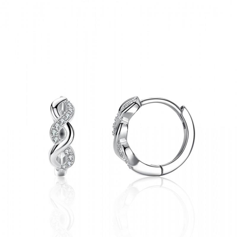 Sterling Cross Stud Earrings Women With Moissanite Gemstone Minimalist Elegant Wedding Jewelry 925 Sterling Silver