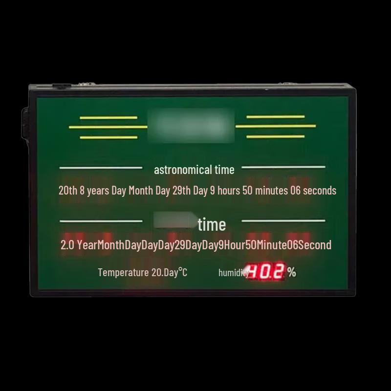 Dual-Platinum Astronomical Clock Display with Temp & Humidity