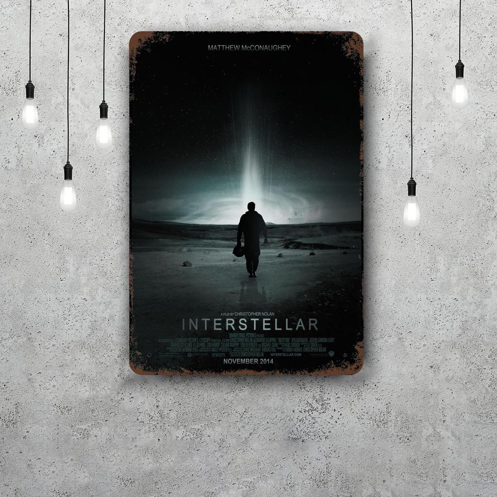 interstellar Decor Vintage Metal Signs Tin Signs Captain Poster Decor for Bar Pub Club Man Cave Wall Decoration