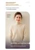 Women's Half-High Neck Cashmere Knit Sweater - Versatile, Warm, Loose Fit Pullover