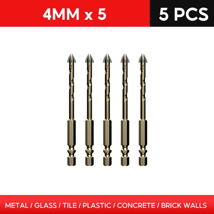 Overlord Drill Tile Bit High Hardness Glass Four Edge Drilling Drill Hole Opener Tile Concrete Wall Reaming Drill Bit Tools