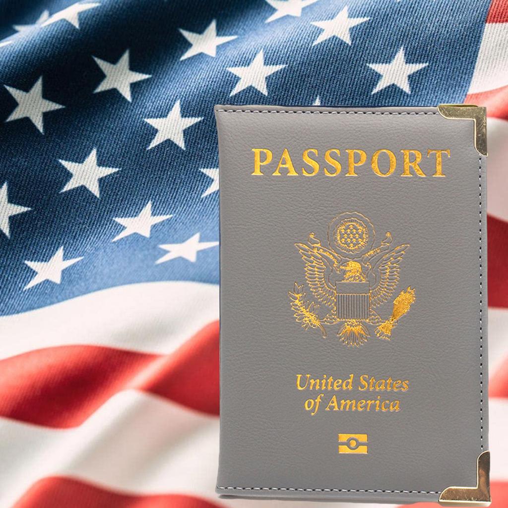 Passport And Card Holder Cover Combo, Passport Case /Wallet With Card Slot For Women And Men(AL-Purple)