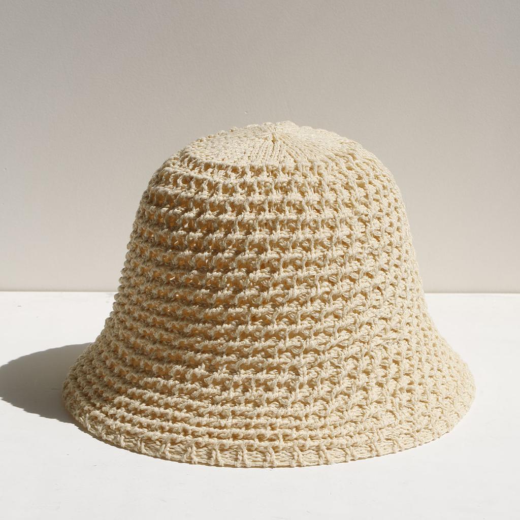 Women Bucket Hat Summer Hollow Out Thin Breathable Sun Hat Female Beach Panama Cap Fold Outdoor Fashion Lesure Fishierman Cap