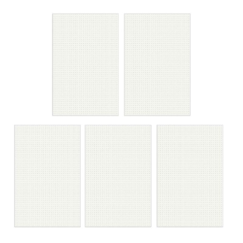 5Pcs Basic Notebook Journal with 60 Pages Unlined/Dotted/Gridde/Lined Softcover Notepads for Drawing Writing Mind Map