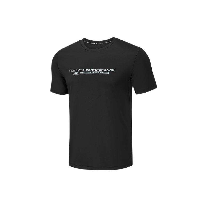 Skechers Simple Moisture-Wicking Short Sleeve T-Shirt Men tops P226M257-0018 L