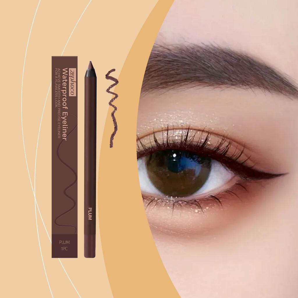 Plum-colored eyeliner Waterproof, non-fading, silky smooth eyeliner gel pen for eye makeup