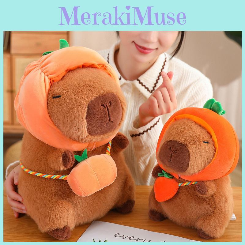 Capybara Plush Vegetables Toy Dolls Room Decoration Children Festivals Gifts