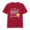 My Favorite Player Calls Me Grammy Softball Baseball T Shirt vintage Washed fashion Stretched streetwear Casual