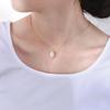 Fashion Jewelry Necklaces 925 Sterling Silver Diamond Necklace Water Drop Zircon Pendant Gold Plated Necklaces Women