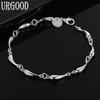 925 Sterling Silver Water Droplet Bracelet Fashion Wedding Jewelry