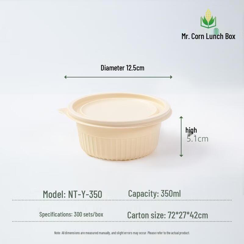 Mr. Corn Biodegradable Corn Starch Food Container