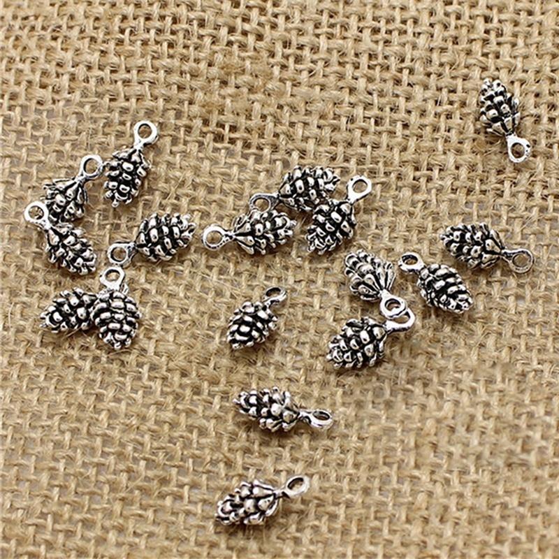 20pcs Charms pine cone 5*7*14mm Antique alloy pendant Vintage Tibetan ,DIY