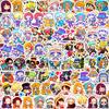 110Pcs/Set Q Funny One Piece Mini Diary Manual Stickers DIY Scrapbooks Album Decor Decals Stickers