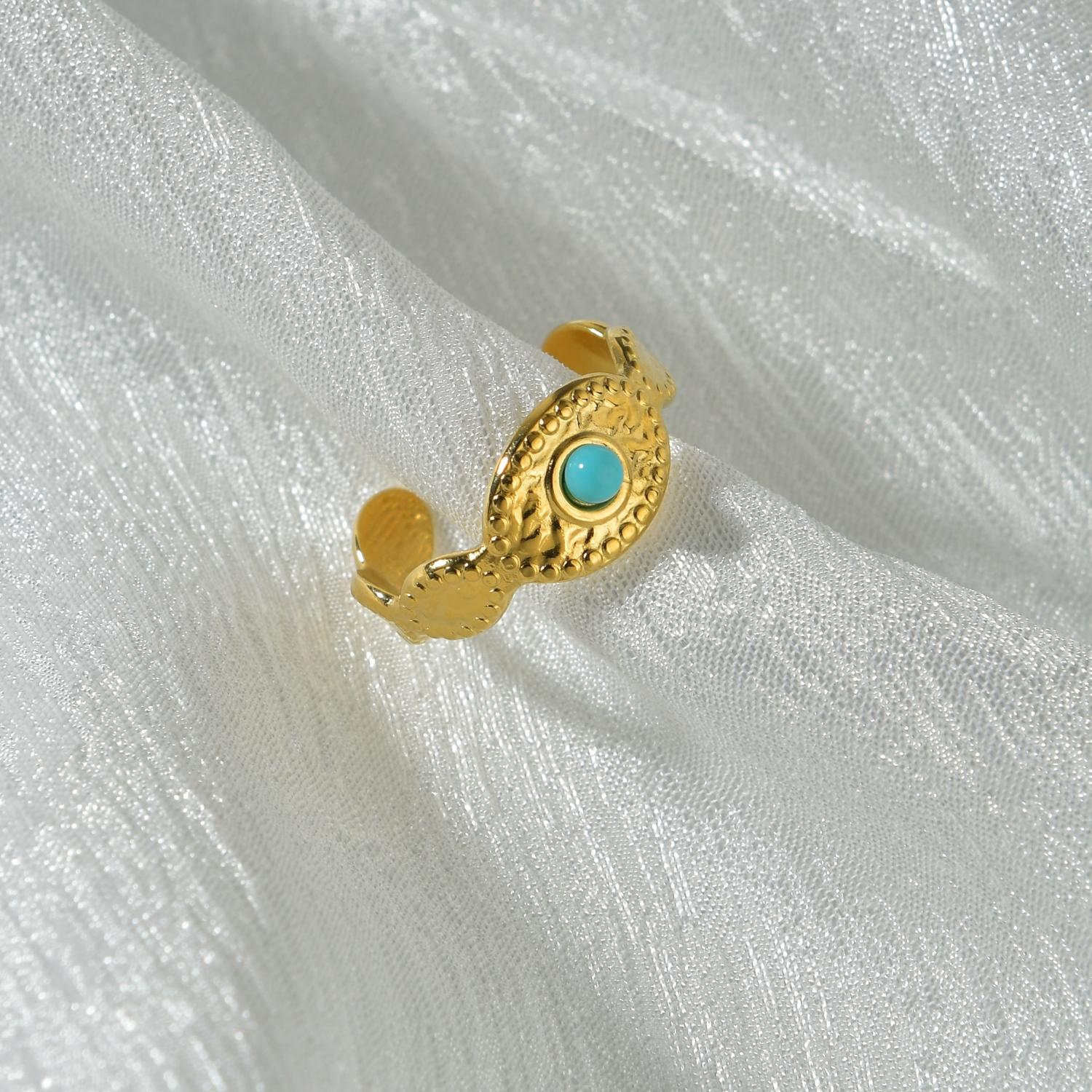 

5 штук Кольцо в французском стиле Винтажное Позолоченное 14K Нержавеющая сталь Раскрывающееся Регулируемое Кольцо Модное Женское Украшение Подарки для Вечеринки