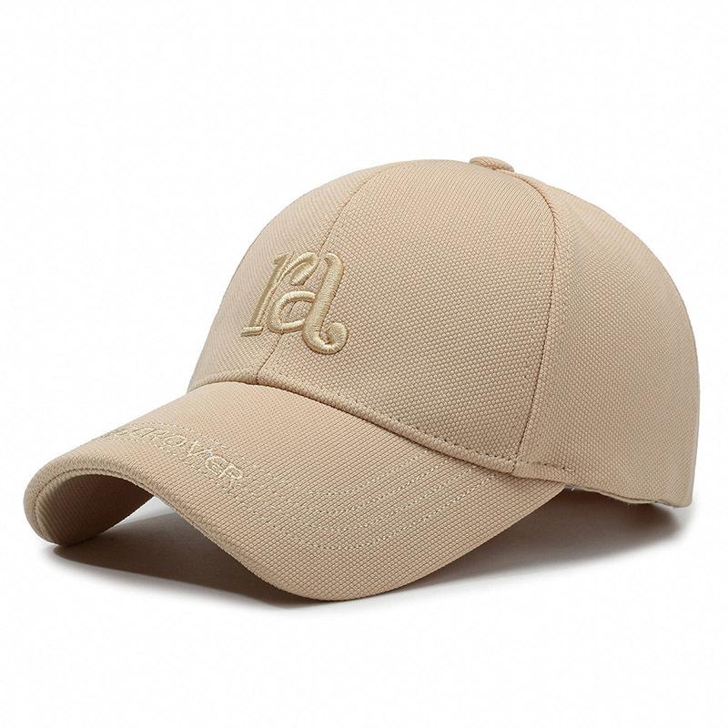New embroidered hard top hat men's and women's autumn fashion versatile baseball cap trendy letter cap