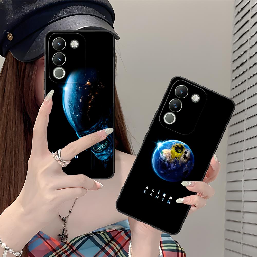 Alien Earth Mobile Cell Phone Case for VIVO Y77 76 75 74 73 72 58 56 55 51 50 38 36 Y19 Y18 Y03 Y01 5G Colorful Printing Cover
