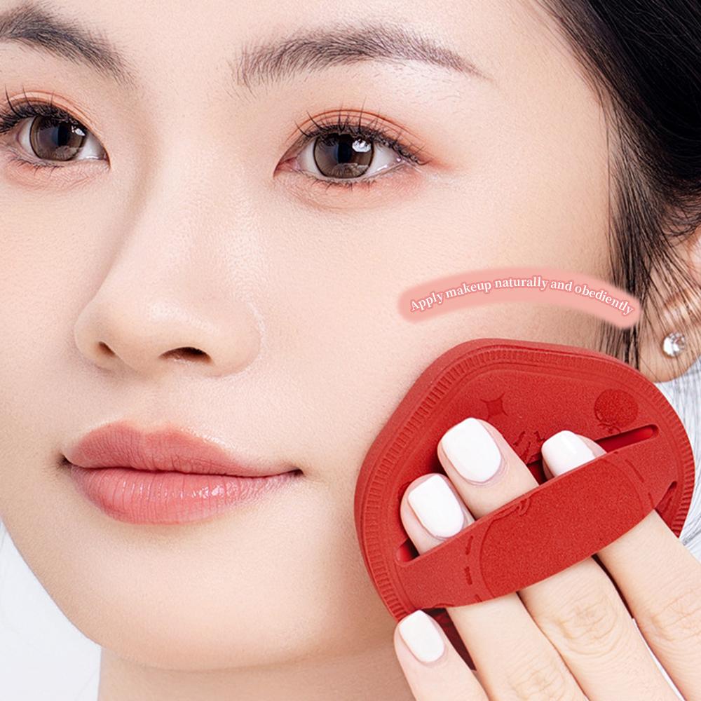 Houppette à Poudre de Maquillage Ceative Éponge à Double Usage Humide et Sec Éponge Épaisse Douce & Douce pour la Peau Houppette de Beauté Outil de Maquillage Mignon