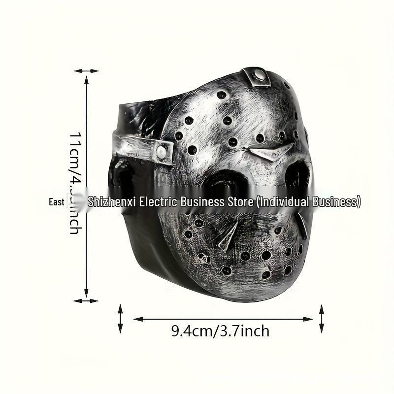 

Creative Halloween Resin Black Mask Flower Pot Ornament