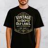 50th Birthday Shirt Vintage 1976 Aged To Perfection Old Label Custom Year Tee
