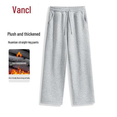 VANCL Men's Winter Fleece-Lined Straight-Leg Casual Pants