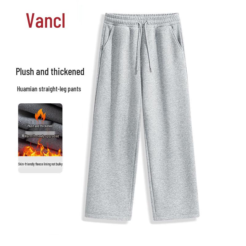 VANCL Men's Winter Plush-Lined Straight-Leg Casual Pants