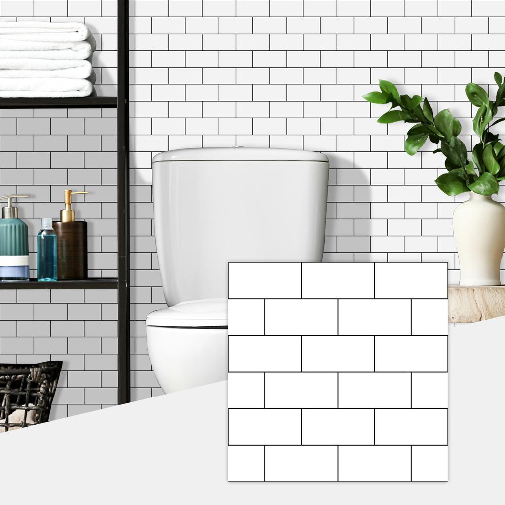 White Pattern Wall Sticker 10-sheet White Light Pattern Self-adhesive Wall Stickers, Suitable For ...