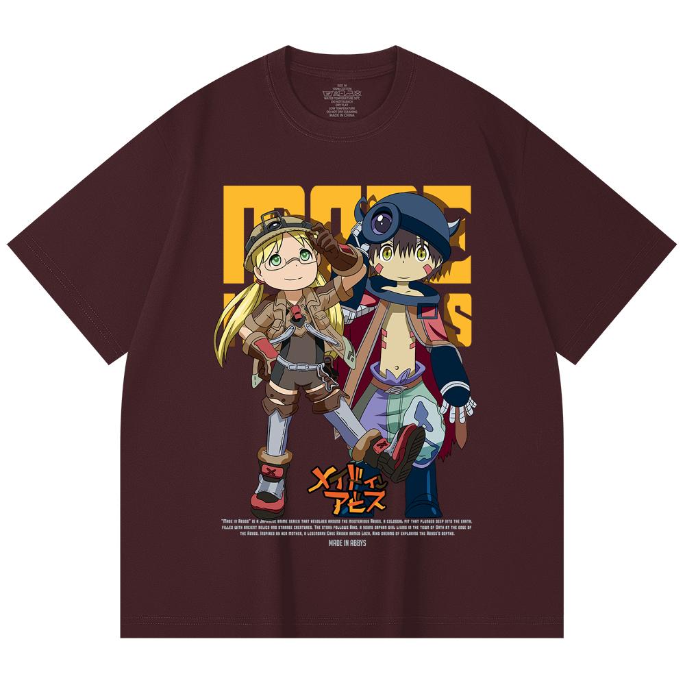 

230 Gsm 100% Cotton Made in Abyss V1 Print Unisex Heavy Cotton T Shirt 2XL