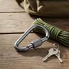 DShaped Carabiner Clip Versatile Locking Lightweight Outdoor Gear for Hikers, Campers,