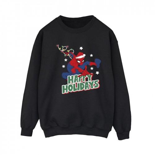 Spider-Man Womens/Ladies Happy Holidays Sweatshirt