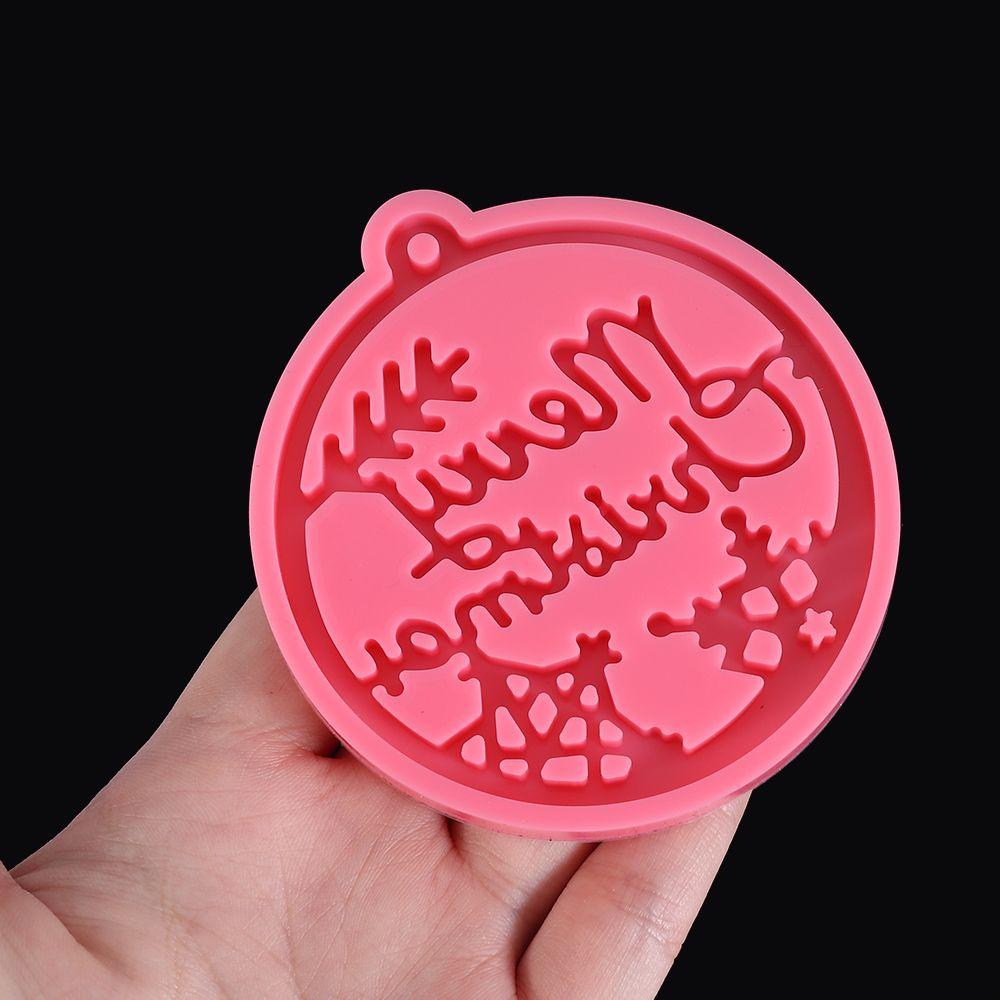 Xmas Ball Cake Tools Clay Mold Jewelry Making Tool Christmas Ball Mold Silicone Moulds Keychain Molds