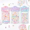 2pcs Kawaii Summer Dessert Sparkling Film Die Cutting Sticker Creative Girl Handbook DIY Material Decor Diary Stationery Sticker
