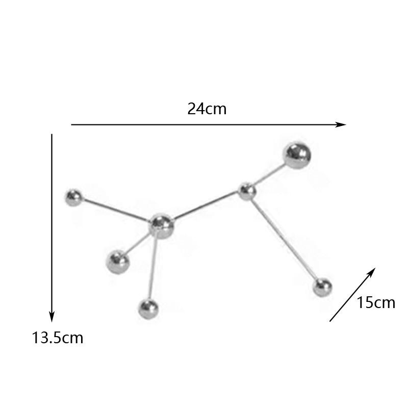 Wrought Iron Dot Line Ball Accessories Items Home Livingroom Table Metal Statue Decoration Study Office Desk Sculpture Ornaments