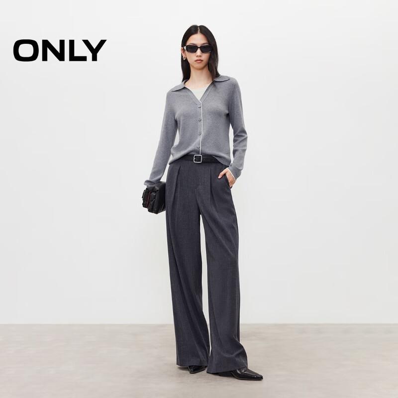 ONLY Faux Two-Piece Color-Block Knit Sweater