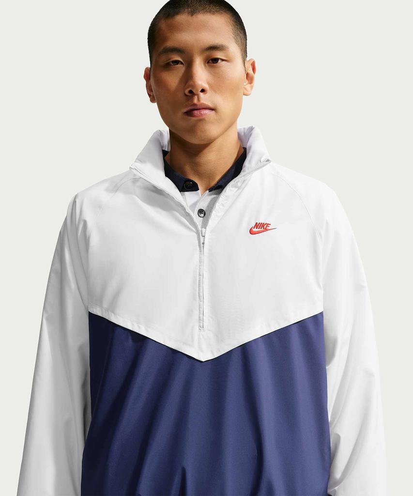 Nike Windrunner Lightweight Half-Zip Jacket M - Summit White:Blue Void:Light Crimson / If3391-121