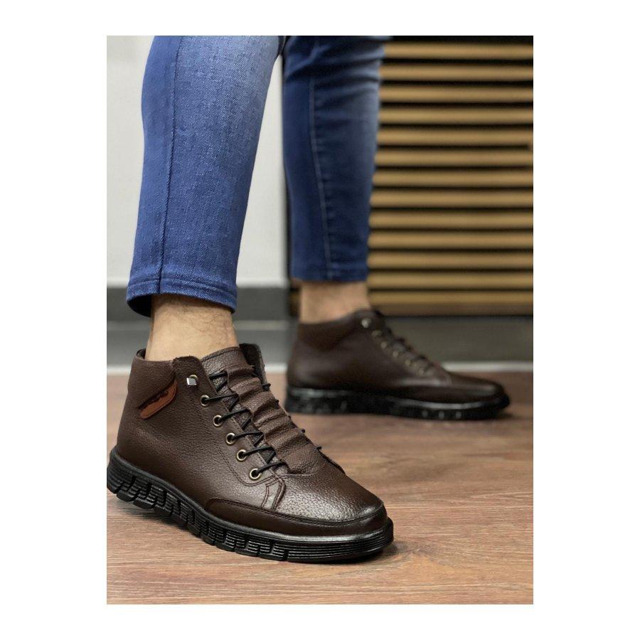Men's Genuine Leather Casual Half Boots