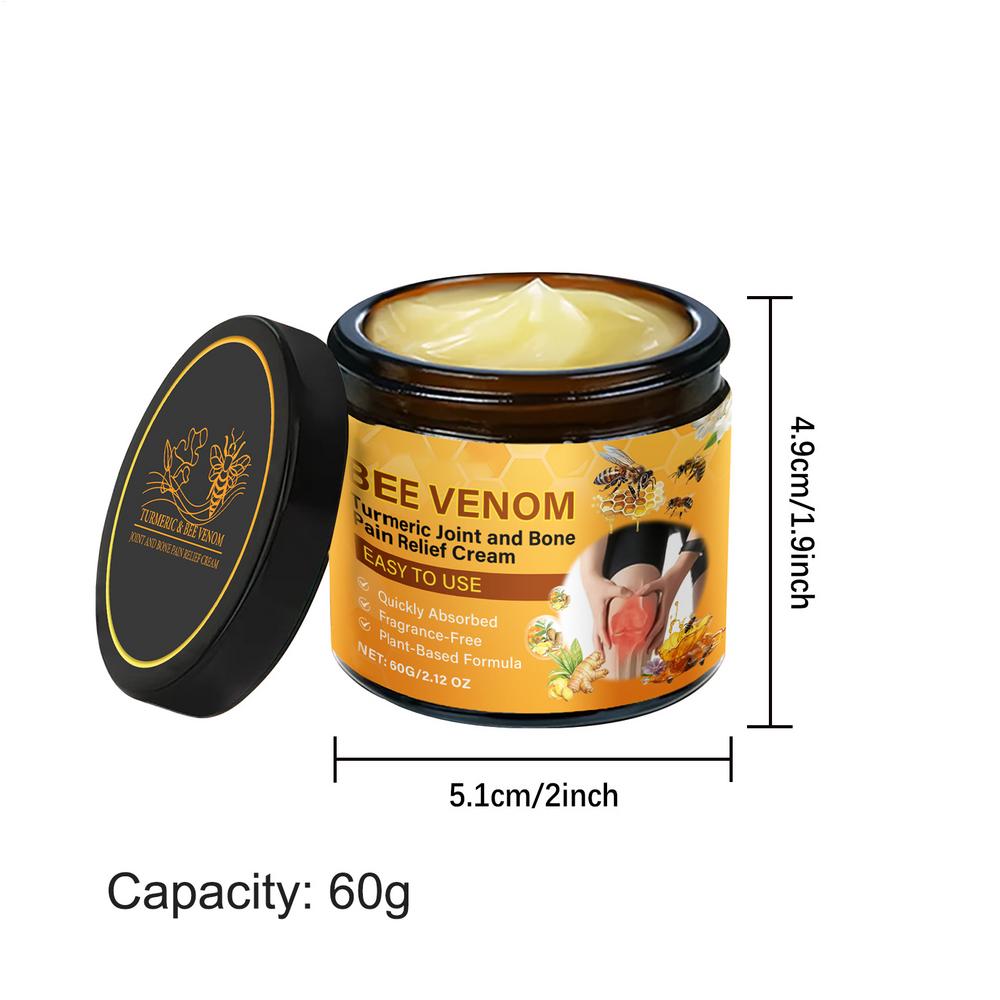 

60gTurmeric Joint Soothing Cream Bee Soothing Repair Cream Non-Greasy Lotion Turmeric Moisturizer For Back Neck Hands Knee жёлтый
