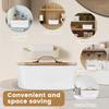 Tampon Holder Wood Feminine Product Organizer With Lid Container Aesthetic For Cotton Ball Countertop Vanity Cabinet Living Room