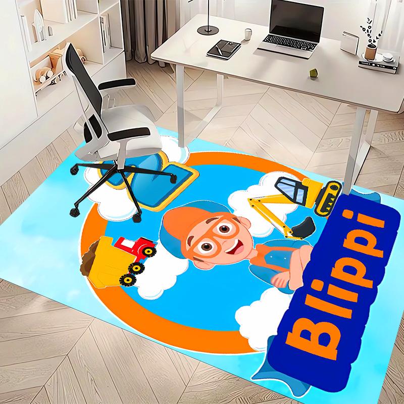 Blippi Printed Absorbent Washable Carpet, Non-Slip Bathroom Mats, Kitchen Rugs, Yoga Mat,Living Room Entrance, Camping Picnic Rugs