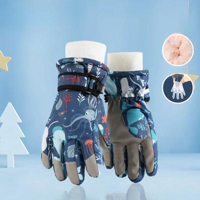 Winter Children Ski Gloves Thicken Waterproof Kids Gloves Snowboard Riding Snow Child Winter Gloves for Boys Girls