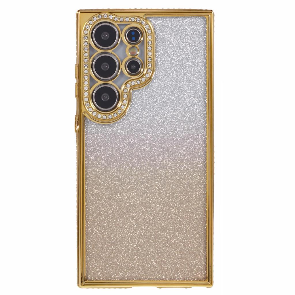 For Samsung Galaxy S23 Ultra Case Gradient Glitter Bling Anti-Scratch TPU Phone Cover