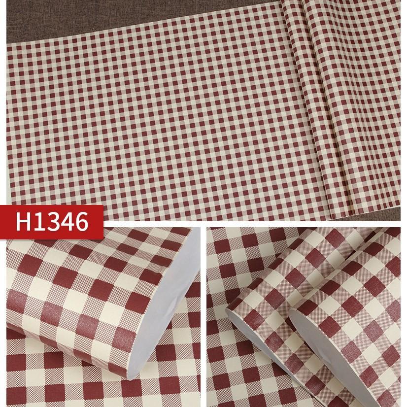 Self-adhesive Cartoon Stars Checkered Bedroom Wallpaper Wall Sticker PVC Desktop Wardrobe Furniture Decor Sticker