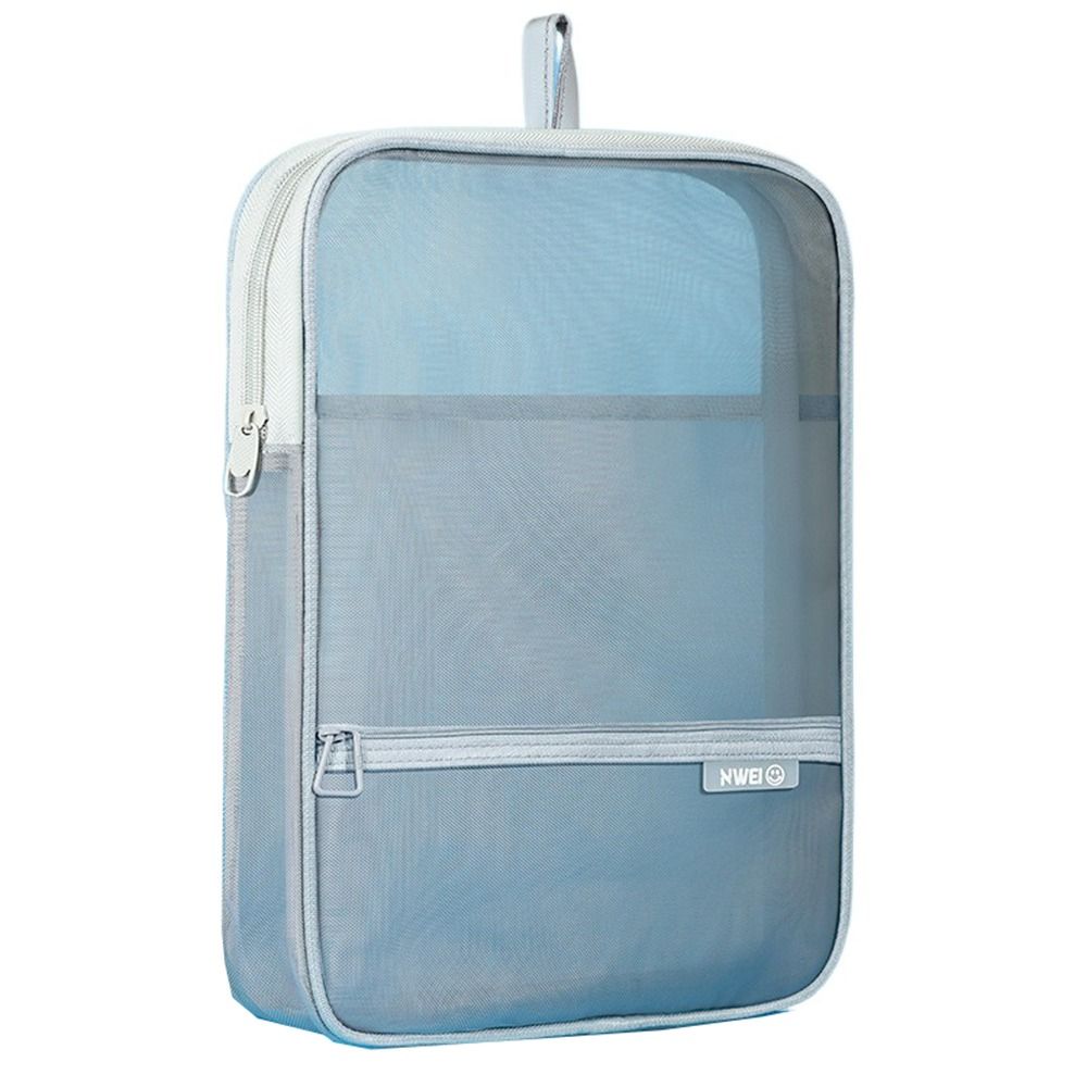 Thickened Document Organizer Large Capacity Transparent File Holder File Pockets  Breathable