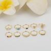 0,8 x 8 mm farbiger Zirkon-Nasenring – trendiger europäischer und amerikanischer Nasenpiercing-Schmuck 