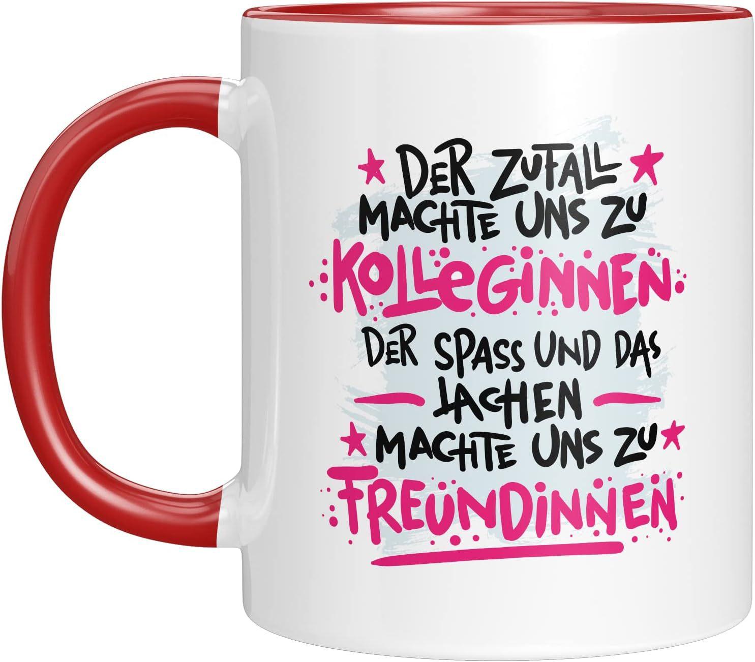 

Kolleginnen Freundin German Ceramic Coffee Mark Mug Colleague Keramik Tasse 301-400ml красный