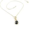 Les Trésors De Lily [L1849] - Black 'Linda' Gold-Plated Necklace