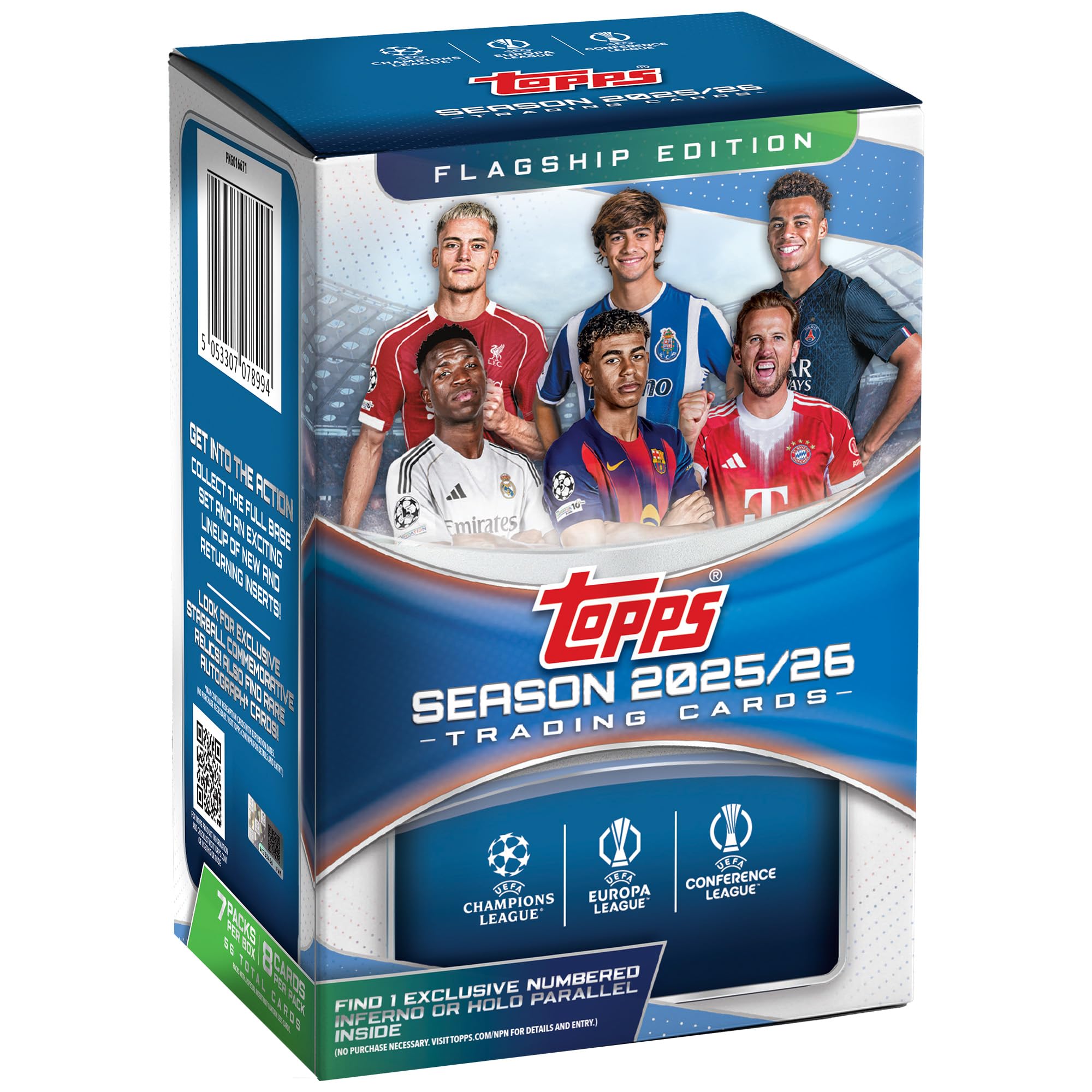 Topps UEFA Club Competition Soccer Factory Seal Value 2025-26 - - Box.