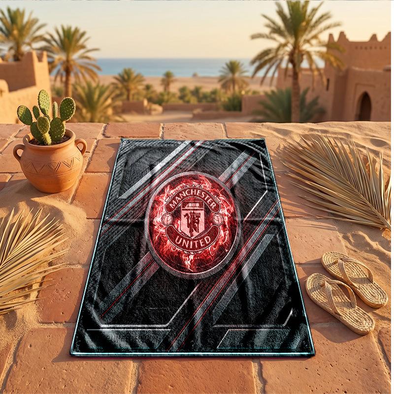 Toalla de Playa de Microfibra con Estampado del Manchester United Secado Rápido Absorbente Toalla Grande para Playa Natación Viajes
