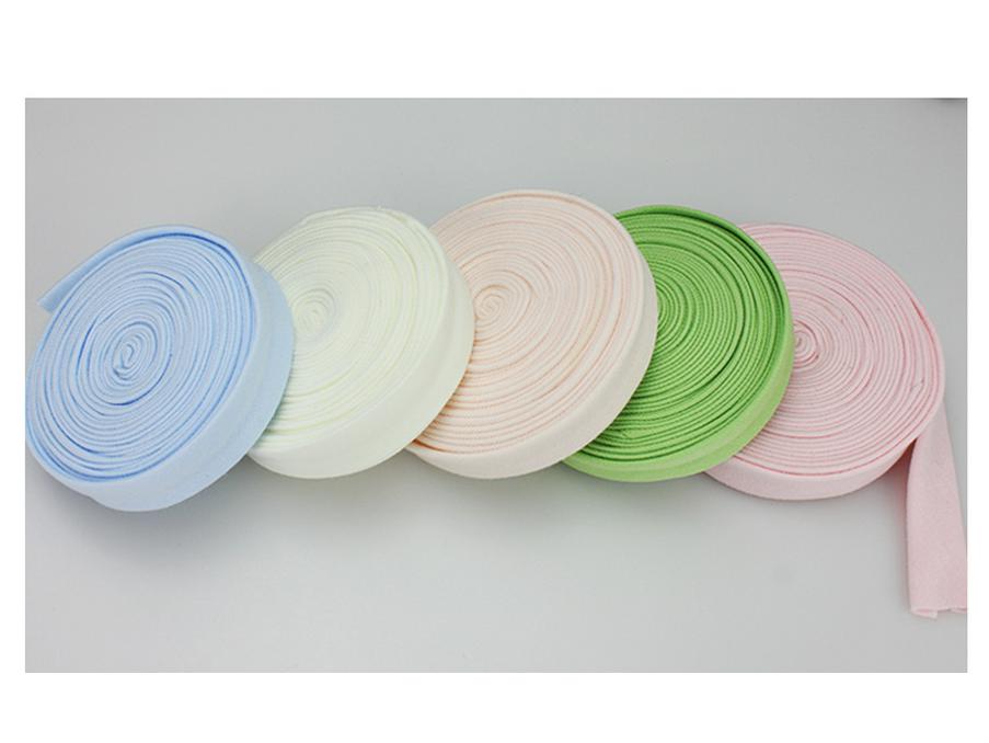 Elastic Cotton Knit Piping Tape for Baby Clothes and No-Iron Decoration
